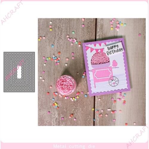 Background frame Metal Cutting Dies for DIY Scrapbooking Photo Album Decorative Embossing PaperCard Crafts Die2021