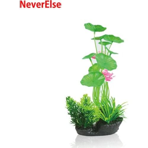 Artificial Fish Tank Decoration Aquarium Simulate Aquatic Plants Flowers 15Styles 20cm Height Underwater Landscape Bonsai Tree