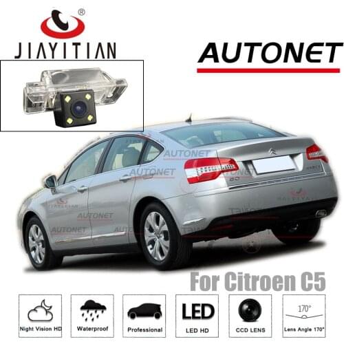 JIAYITIAN Reverse Camera For Citroen C5 4D 5D Sedan Hatchback Tourer Estate RD/TD 2008~2017 CCD Night Vision rear view Camera