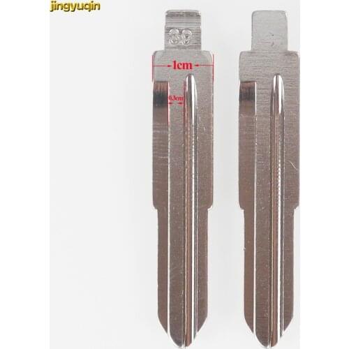 Jingyuqin 100PCS Uncut Blade No.39 Right Blade for Chevrolet Lova Remote Folding flip Key Blank Styling
