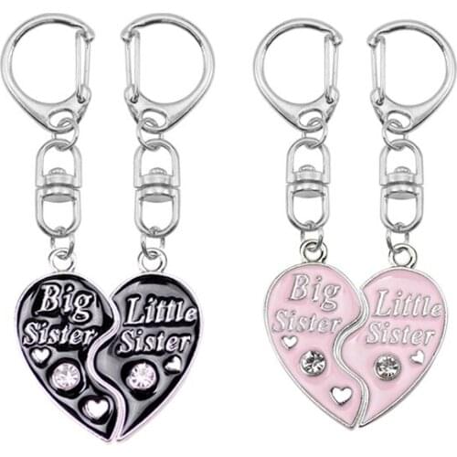 Best Sister Backpack Keychain Female Forever Friend Friendship Alloy Metal Pendant Accessories Small Jewelry Gift Wholesale