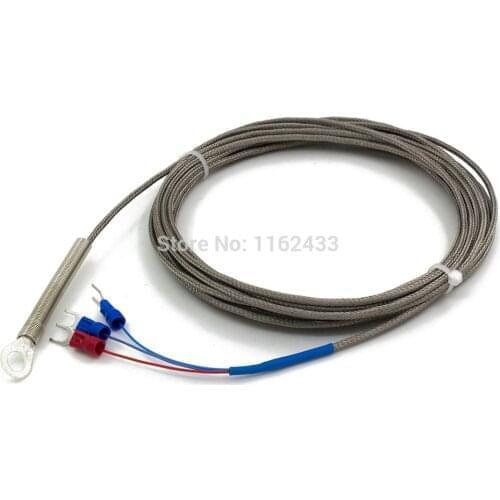 FTARR01 PT100 type 10m metal screening cable 6mm 5mm diameter hole ring head RTD temperature sensor