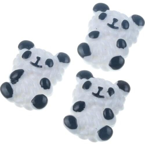 LF 20Pcs Mini Resin Bear Decoration Crafts Flatback Cabochon Figurines & Miniatures For Home Decoration Accessories Modern