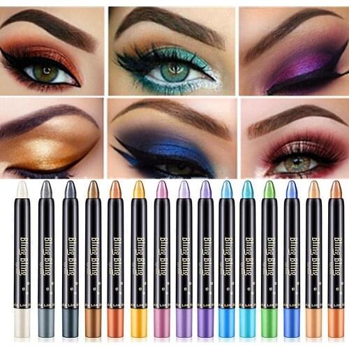 Cross border monochrome eye shadow, golden silver silkworm pen, high bead, light pen, eye shadow, eye shadow stick