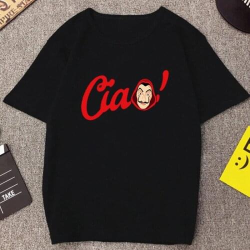 House of Cards Mens T Shirt Funny Design Money Heist La Casa De Papel Printed T-Shirt Short Sleeve Tops Male Fashion Casual Tee