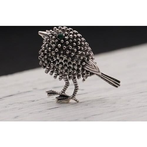 MOGAKU Retro Cute Bird Brooch Pins Fashion Women Animal Brooches Men Classic Metal Lapel Pins Vintage Jewelry Party Accessories