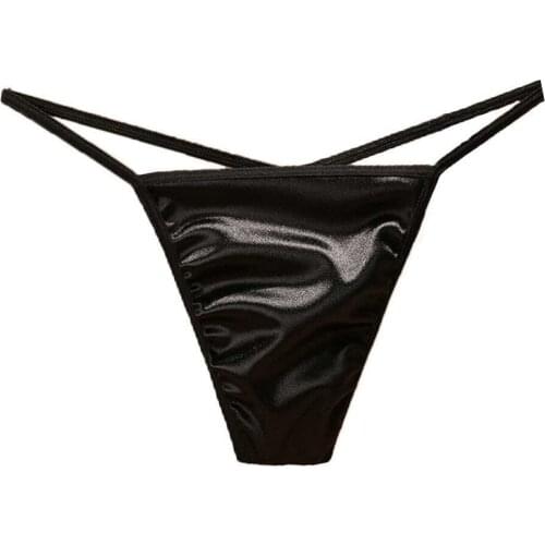 Sissy Men Sexy T-Back Silk Satin Sexy Brief Sexy Bikini G Strings Panties Erotic Thong Gay Underwear Jockstrap breathable soft