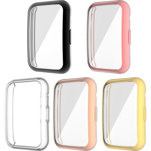 TPU Soft Protective Cover For Huawei Watch Fit Case Full Screen Protector Shell Bumper Plated Cases For Huawei Fit Watch