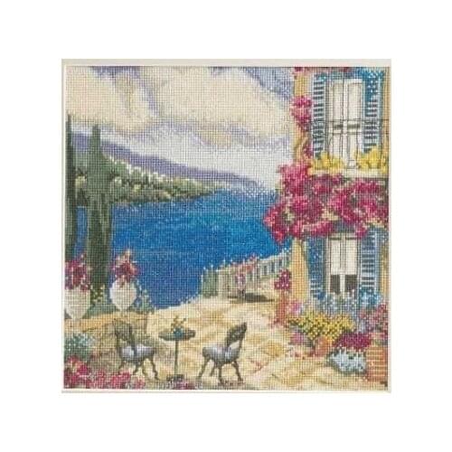 Holiday House Cross Stitch Set Cross-stitch Kit Embroidery Needlework Craft Packages Cotton Fabric Floss