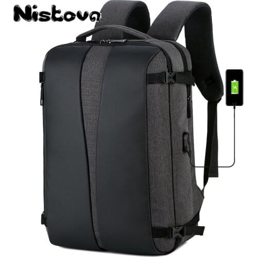 Laptop Usb Rechargeable Backpack School Bag Nistova Anti-theft Travel Men Casual Backpack Woman Girl 2020 New Simple Casual