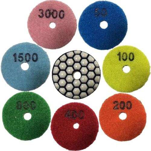 50mm Dry Abrasive Disc 2Inch Grit 50-3000 Marble Wet Abrasive Disc Stone Polished Tile Glass Diamond Angle Grinder Polishing