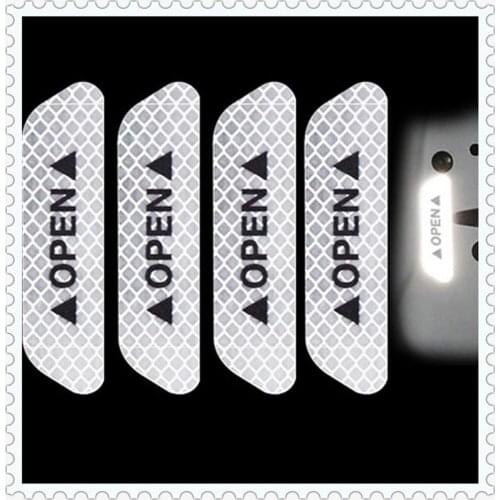 Car OPEN Reflective Tape Warning Mark Notice Bicycle for Mercedes Benz E53 C63 Shooting S400 ML450 B55 GLE GLS R