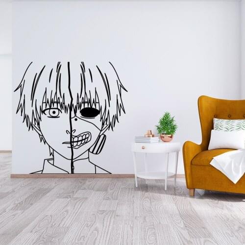Cartoon Style tokyo-ghoul Sticker Waterproof Vinyl Wallpaper Home Decor For Kids Rooms Decoration Wall Art MURAL Drop Shipping