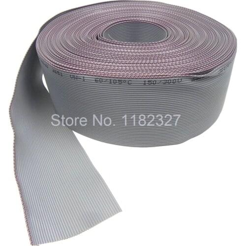 1 meter/lot) Flat Ribbon Cable UL2651 40Pin 1.0mm 1 meter grey color IDC flat wiring cable