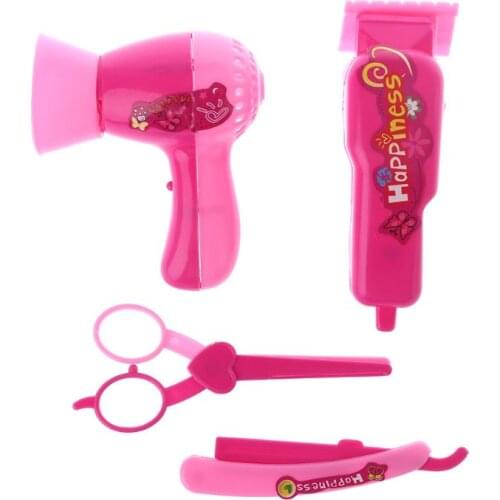 1 1 Set Doll Hair Cut Accessories Girls Gifts Razor Eyebrow Barber Tools Salon Kids Game Hair Dryer Scissors Shaver Scraper Room