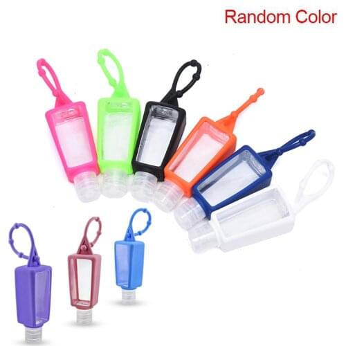 1PCS 30ml Cute Cartoon Shape Silicone Mini Hand Sanitizer Detachable Cover Travel Portable Refillable Bottle HOT