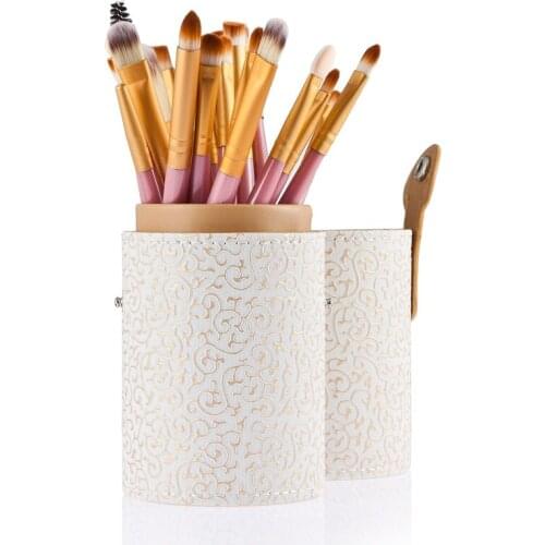 20pcs Professional Cosmetic Makeup Tool Powder Foundation Brush with White Case