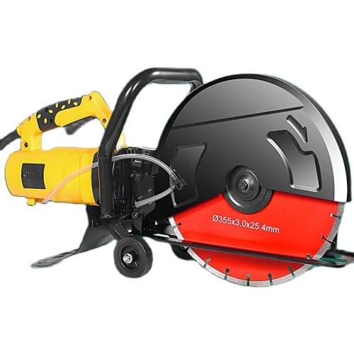 220V 6800W 355 Electric Wall Digger Slotting Machine Wall Slotting Machine Reinforced Concrete Cutting Machine