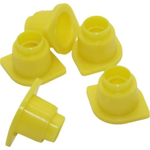 50 Pcs Queen King Cage Accessories Fertility King Yellow Pedestal Guard Longwall Shield Queen Cage Cover Beekeeping Tools