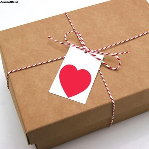 500Pcs/roll School Supplies Cute Colorful Heart Shaped Stickers Adhesive Labels For Kids Gift Toys Stickers Package Seal Labels