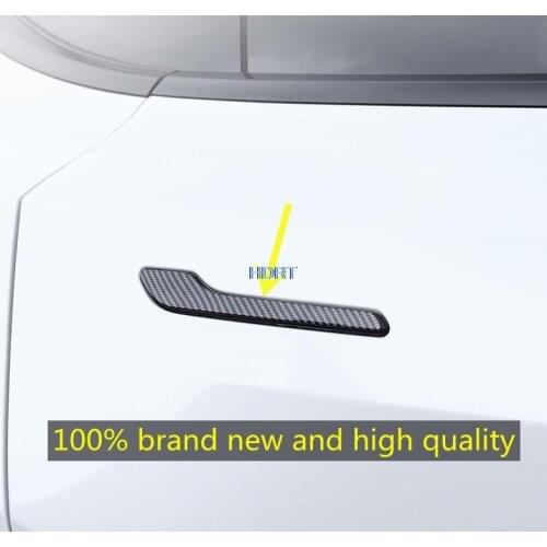 For Tesla Model Y /Model 3 2021 Car Accessories Car Door protector handle Cover Trim Styling Carbon fibre