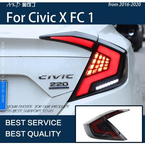 AKD Car Styling For Honda Civic 2016-2021 LED Tail Lamp Rear Fog Lamp Turn Signal Lamp LED Highlight Reversing and Brake Light