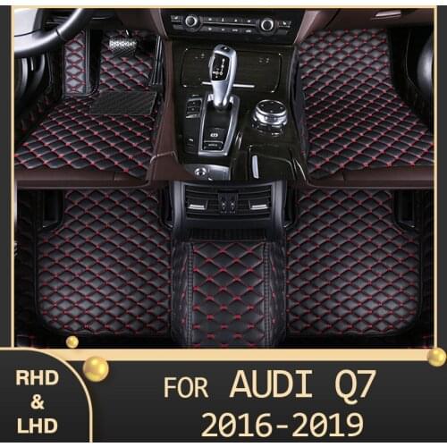 MIDOON Car floor mats for AUDI Q7 (Seven seats) 2016 2017 2018 2019 Custom auto foot Pads automobile carpet cover