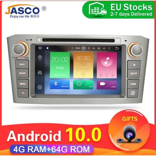 4G RAM Android 9.0 10.0Car DVD Stereo Multimedia Headunit For Toyota Avensis/T25 2003-2008 Auto Radio GPS Navigation Video Audio