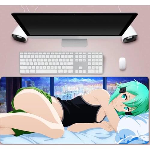 Gaming Mouse Pad Gamer Accessories Xxl Big Mouse Pad Gamer Mouse Keyboard Computer Peripheral Office Mouse Pad Anime Sexy