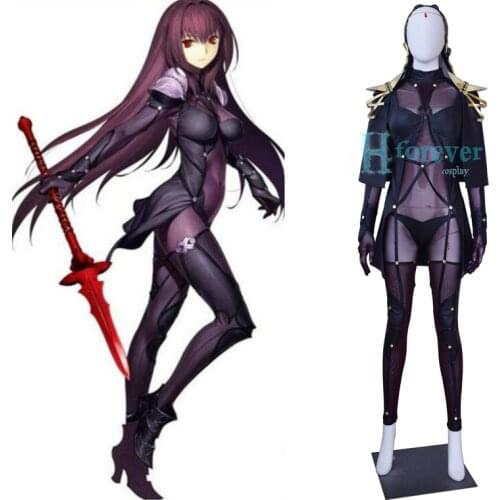 [Customized] Anime Fate/EXTELLA LINK Scathach Ballte Uniform Ver Cosplay Costume For Women Halloween Free Shipping New 2019