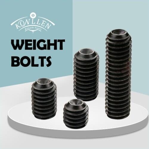 KONLLEN Weight Bolt Pool Cue Carom Cue 0.2/0.4/0.5/1.1oz 12/19/25/45mm Adjust Weight Weight Screw Adjustable Billiard Accessory