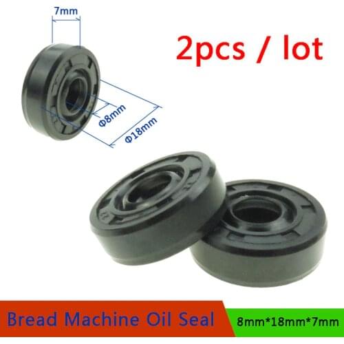 2pcs 8*18*7mm Oil Seal Ring for Bread Maker Breadmaker Bakers Machine Blender Repair Parts Bread Machine Spare Parts Wearable