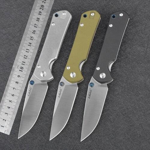 Land 910 911 912 Stone Washed 12C27 Sweden Sandvik Steel Outdoor Camping Folding Knife Adventure Cycling Portable Cutting Tool