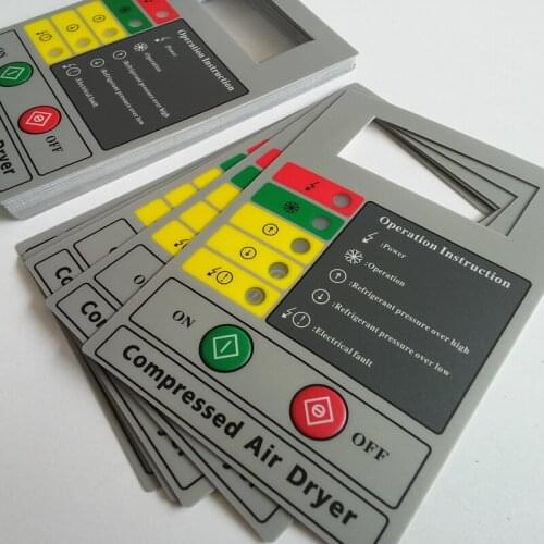 PC/ PET/ PVC Membrane Control Switch Panel control panel switch For Industrial Equipment/Membrane Switch