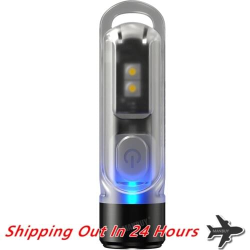 Nitecore TIKI UV Luminus SST-10-UV light + Warning Flashing USB Rechargeable LED Keylight Built-in Battery Mini Poket Flashlight