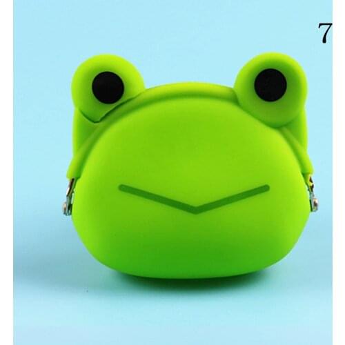 New Cute Women Silicone Coin Purse Animal Panda Cat Frog Small Coin Bags Lady Mini Pouch Change Wallet Purse Hasp Wallets Gift