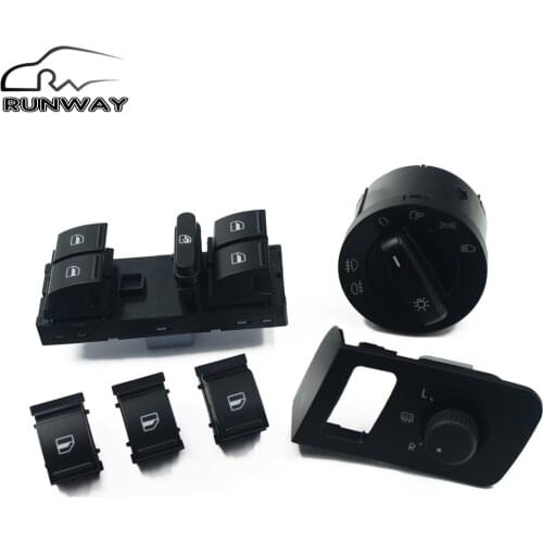 New mirror switch headlight switch window switch for Volkswagen touran 1K0 941 431A /N &5J0 959 855 & 1K4 959 857A & 1T1 959 552