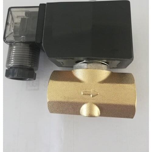 PU-05 Wiring type 0~7bar 2/2 way direct acting NC brass G3/8" bsp water, oil, air solenoid valve FKM Seal orifice 5mm