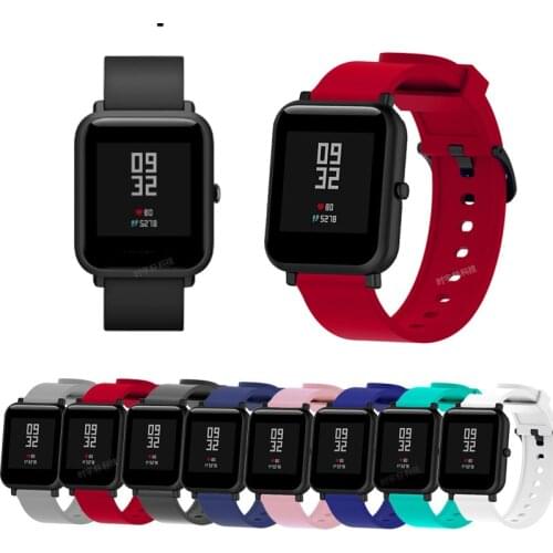 Silicone Strap Bracelet For Xiaomi Huami AMAZFIT bip S GTS Smart Watch Band For Amazfit GTR 42mm Correa Wristband Accessories