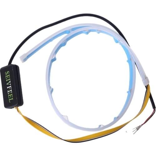 Ultra thin two color silica gel light guide strip 28GC