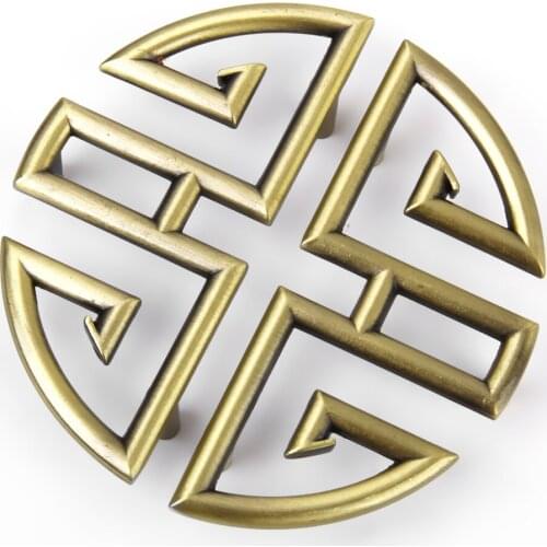 1 Pair Chinese Auspicious Cabinet Door Handles Wedding Drawer Bin Pull Knobs