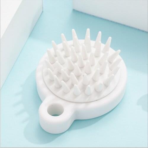 1pcs Silicone Hair Brush Shampoo Scalp Massage Brush Washing Comb Shower Head Hair Mini Head Meridian Massage Wide Tooth