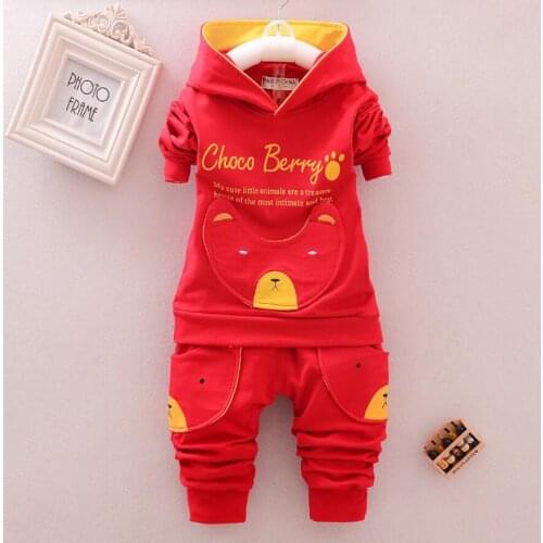 2021 Spring Autumn Kids Clothes Children Boys Girl Cartoon Suits Baby Cotton Hoodies Pants 2Pcs Sets Toddler Tracksuits