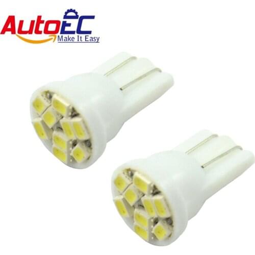 AutoEC 300x T10 194 168 9smd 1206 led motorcycle car led marker Wedge Indication Clearance Light Bulbs DC12V #LB05