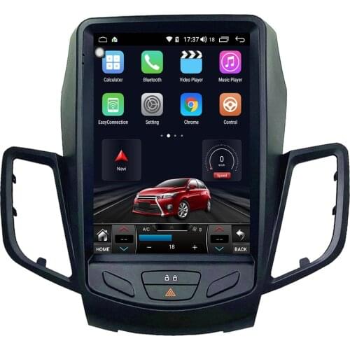 Android 9.0 IPS 10.4-inch Vertical Tesla Screen Car Multimedia Player GPS Navigation Stereo Radio for 2008-2015 Ford Fiesta
