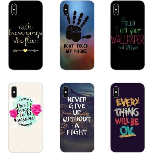 Accessories Phone Cases Covers For Motorola Moto X4 E4 E5 G5 G5S G6 Z Z2 Z3 G G2 G3 C Play Plus Proverb Phrase Motto
