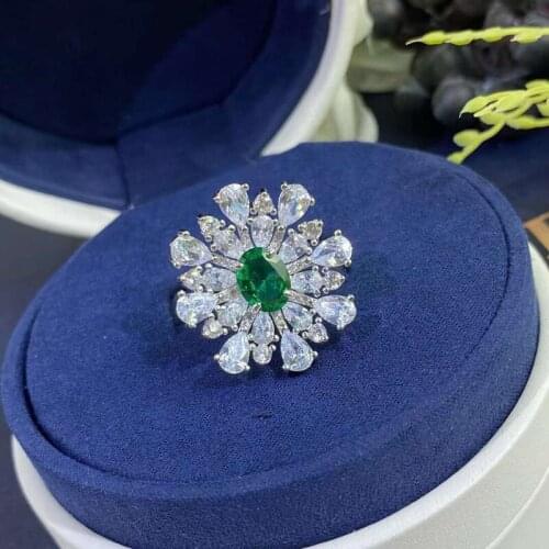 Designer Fashion 925 Sterling Silver Jewelry 3A Cubic Zirconia Party Ring