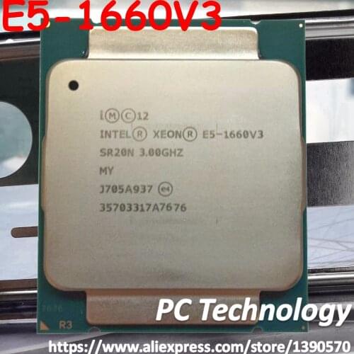 E5-1660V3 Original Intel Xeon QS Version E5 1660V3 3.0GHZ 8-Core 20MB SmartCache 140W E5 1660 V3 DDR4 1866MHz FCLGA2011-3