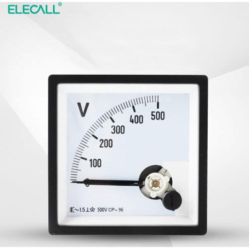 ELECALL CP-96 AC voltmeter voltage meter Analog Panel Mechanical voltmeter gauge pointer 20v 50v 250v 300V 500V