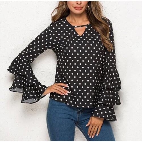 GAOKE Black And White Blouses